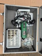 Bovenfrees Toledo met toebehoren en koffer, Doe-het-zelf en Verbouw, Gereedschap | Freesmachines, Ophalen, Gebruikt, Toledo, Bovenfrees