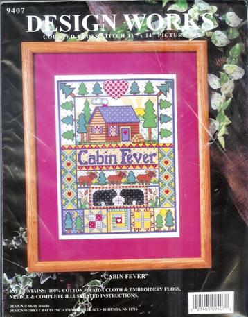 Cado aanbieding design works borduurpakket  cabin fever beschikbaar voor biedingen