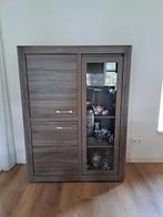 Mooie vitrinekast, Ophalen, 100 tot 150 cm, Zo goed als nieuw, 150 tot 200 cm