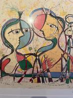 Litho van Luis Soares ‘Meeting III’ (1990), Antiek en Kunst, Ophalen of Verzenden