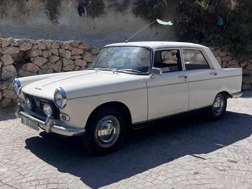 Peugeot 404, bj 1966, oldtimer, volledig rijklaar, Auto's, Oldtimers, Bedrijf, Peugeot, Benzine, Sedan, Handgeschakeld, Wit, Grijs