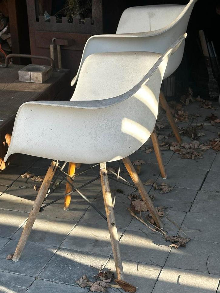 8 Tuinstoelen - Set voor buiten!, Tuin en Terras, Tuinstoelen, Gebruikt, Kunststof, Stapelbaar, Ophalen