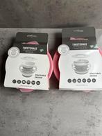 Twistshake Bowl & Lid + Divided Plate & Lid – Roze, Kinderen en Baby's, Babyvoeding en Toebehoren, Ophalen of Verzenden, Nieuw