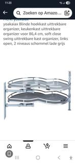 Hoek kastinrichting metaal ,uittrekbaar, Ophalen, Nieuw