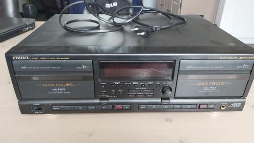 Aiwa AD-WX929 Data system stereo Cassettedeck met AMTS, Audio, Tv en Foto, Cassettedecks, Overige merken, Auto-reverse, Ophalen of Verzenden