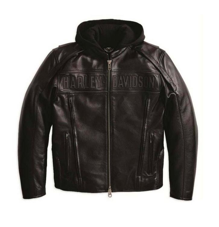 Harley Davidson Leren Jas road warrior maat m, Motoren, Kleding | Motorhelmen, Heren, Jethelm, Overige merken, Tweedehands, Ophalen of Verzenden