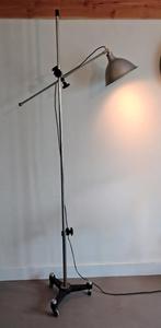 Vintage industriële vloerlamp 2x, Ophalen, Gebruikt, Metaal, 150 tot 200 cm