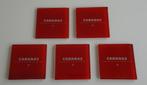 5 x Cabanaz Retro Onderzetters van Glas, Ophalen, Zo goed als nieuw, Glas of Kopje