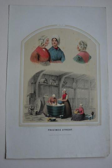 UTRECHT PROVINCIE KLEDERDRACHT Litho Bing Ueberfeldt C18 beschikbaar voor biedingen