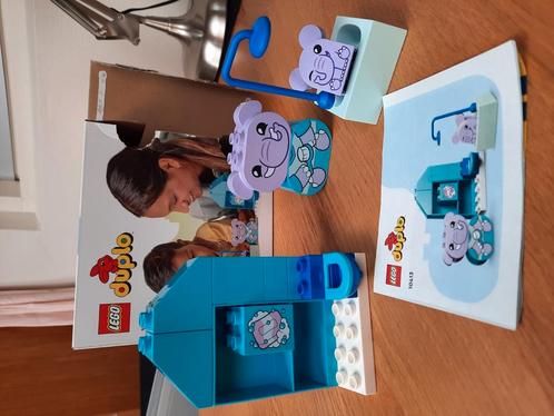 Duplo Olifantjes in bad onder de douche 10413, Kinderen en Baby's, Speelgoed | Duplo en Lego, Zo goed als nieuw, Duplo, Complete set