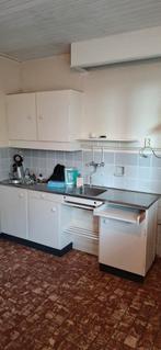 GRATIS: Bruynzeel keuken jaren 50 / jaren 60 - vintage retro, Huis en Inrichting, Ophalen, Gebruikt, 200 cm of meer, Crème