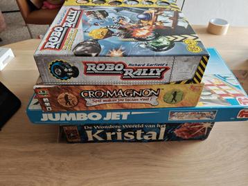 Spellenpakket: Robo Rally, Kristal, Cro-Magnon, Jumbo Jet beschikbaar voor biedingen