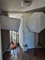 Studio flitsset met softboxen studioflitslampen, Ophalen, 80 mm of meer, Overige typen, Overige merken