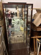 Vitrinekast hout met glas, Huis en Inrichting, Kasten | Vitrinekasten, Ophalen, 50 tot 100 cm, 150 tot 200 cm, 25 tot 50 cm