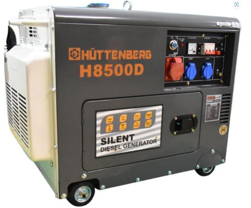 AFGEPRIJST Diesel Aggregaat Generator Set H8500D 5000watt, Doe-het-zelf en Verbouw, Aggregaten, Nieuw, Dieselolie, Minder dan 5 kVA