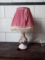 mooie oude staande lamp, Frans brocante schemer tafellamp, Ophalen