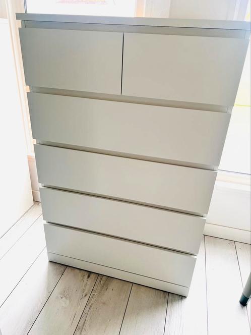 Ikea Malm ladekast - 6 lades, Huis en Inrichting, Kasten | Ladekasten, Zo goed als nieuw, Minder dan 100 cm, 50 tot 100 cm, 25 tot 50 cm