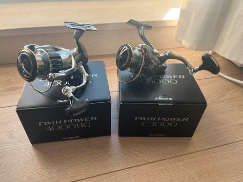Shimano Twinpower 4000 HG, Watersport en Boten, Hengelsport | Roofvissen, Zo goed als nieuw, Molen, Ophalen