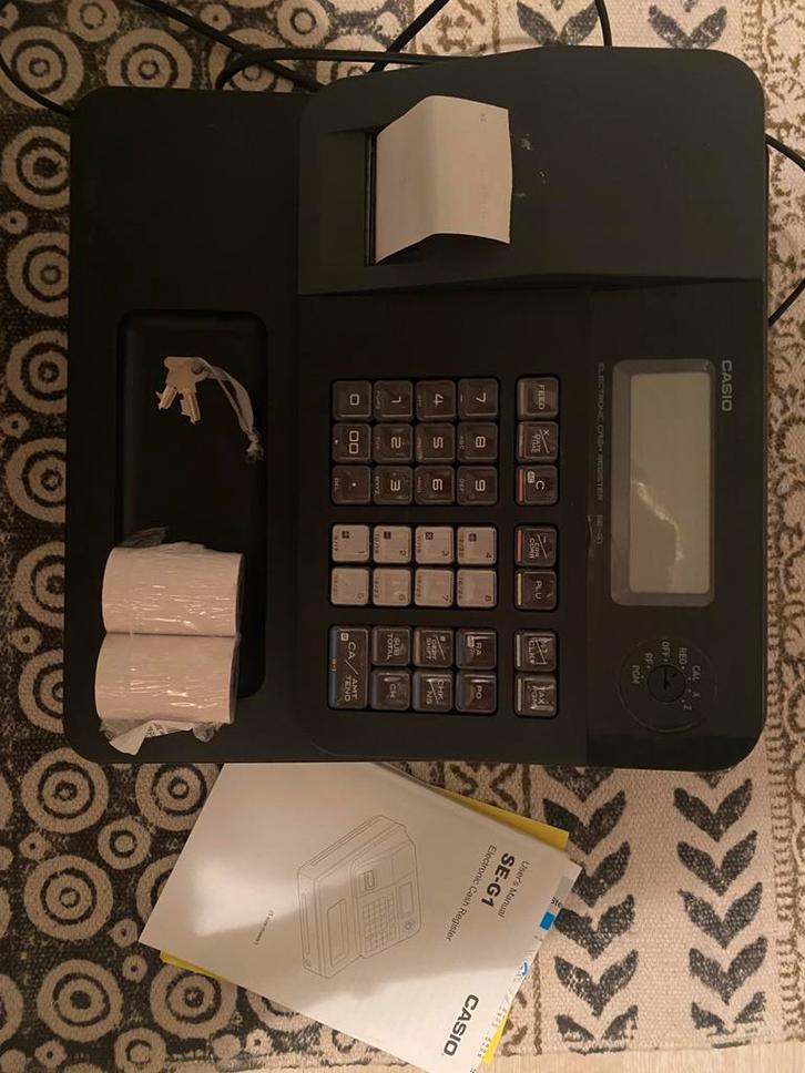 Casio SE-G1 Kassa systeem, Diversen, Rekenmachines, Gebruikt, Ophalen of Verzenden