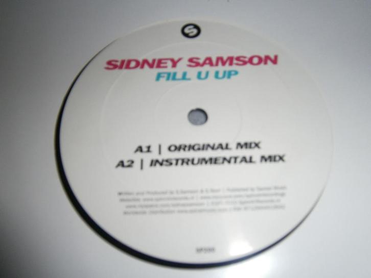 Sidney Samson – Fill U Up. 2010. Single Sided 12" . Trance, Cd's en Dvd's, Vinyl | Dance en House, Zo goed als nieuw, Techno of Trance