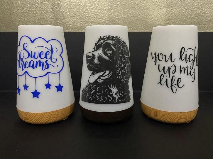 Gepersonaliseerde Touchlampjes - Uniek Design!, Huis en Inrichting, Lampen | Tafellampen, Nieuw, Minder dan 50 cm, Kunststof, Ophalen of Verzenden