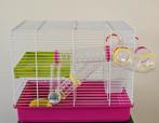 Hamster kooi met toebehoren, Dieren en Toebehoren, Knaagdieren en Konijnen | Hokken en Kooien, Kooi, Minder dan 75 cm, Zo goed als nieuw