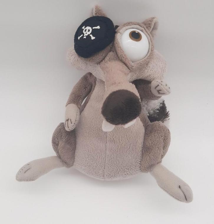 Ice Age 4 Continental Drift SCRAT als piraat knuffel 16cm, Kinderen en Baby's, Speelgoed | Knuffels en Pluche, Gebruikt, Overige typen