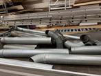 Partij metalen afzuigbuizen, Doe-het-zelf en Verbouw, Buizen en Afvoer, Ophalen, Afvoer, Gebruikt, Aluminium