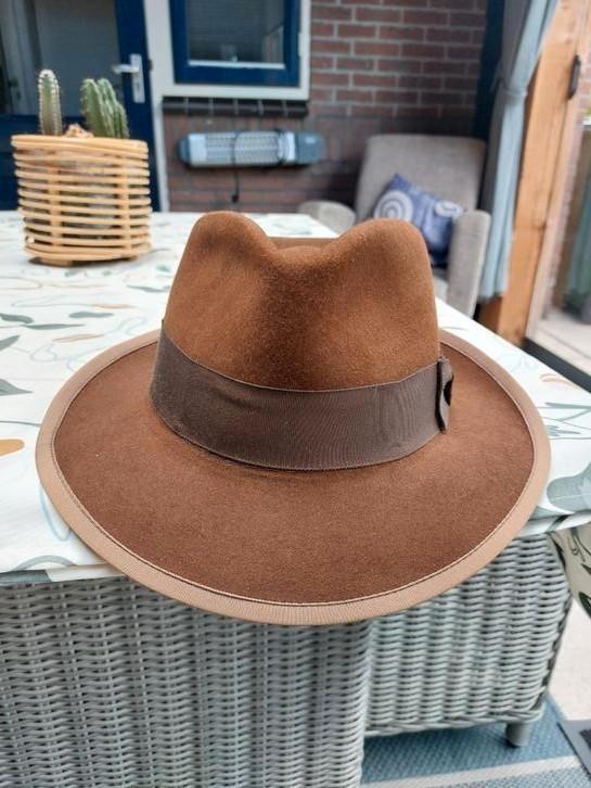 Hoed Stetson, Kleding | Heren, Hoeden en Petten, Zo goed als nieuw, Hoed, 58 of 59 cm (L, 7¼ of ⅜ inch), Verzenden