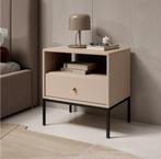 Nachtkastjes Morena beige Meubella, Huis en Inrichting, Ophalen, Overige materialen, Nieuw, 55 tot 70 cm