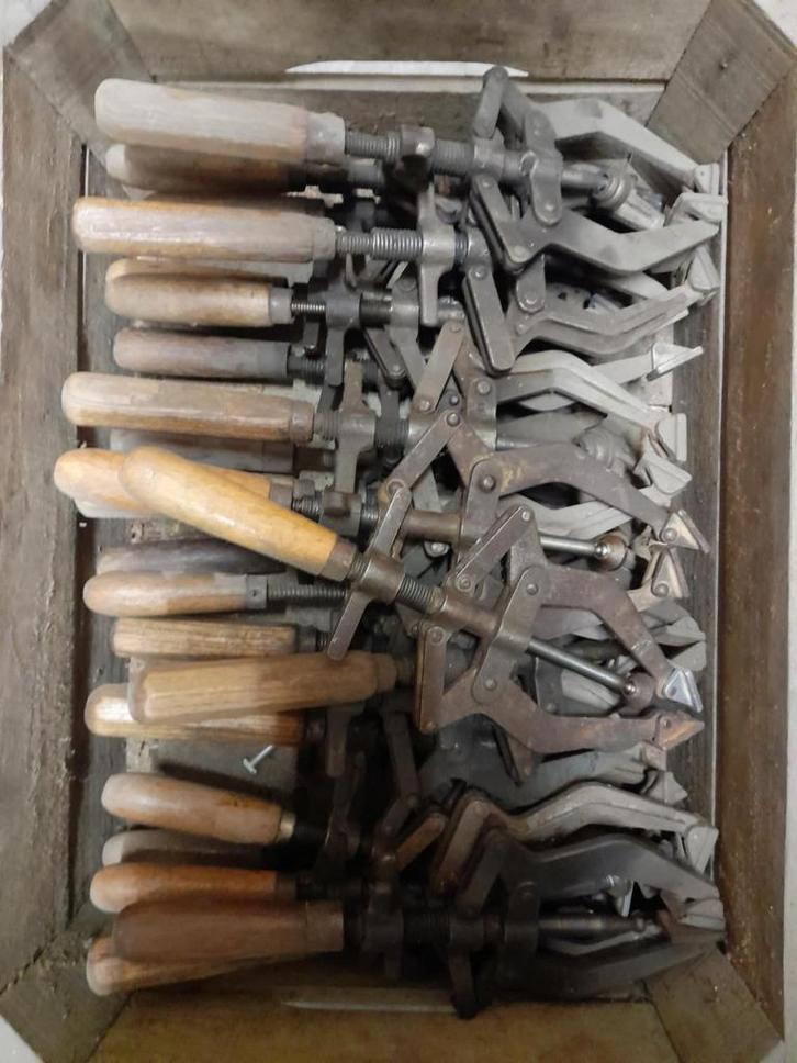 Partij stevige oude kantklemmen – 26 stuks, Antiek en Kunst, Antiek | Gereedschap en Instrumenten, Ophalen of Verzenden