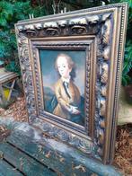 Olieverf Schilderij "De Jonkheer" in Barok Lijst, Ophalen of Verzenden