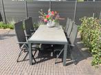 Tuinmeubelset met 6 lichtgewicht belaggio stoelen, Ophalen, Gebruikt, Eettafel, 6 zitplaatsen