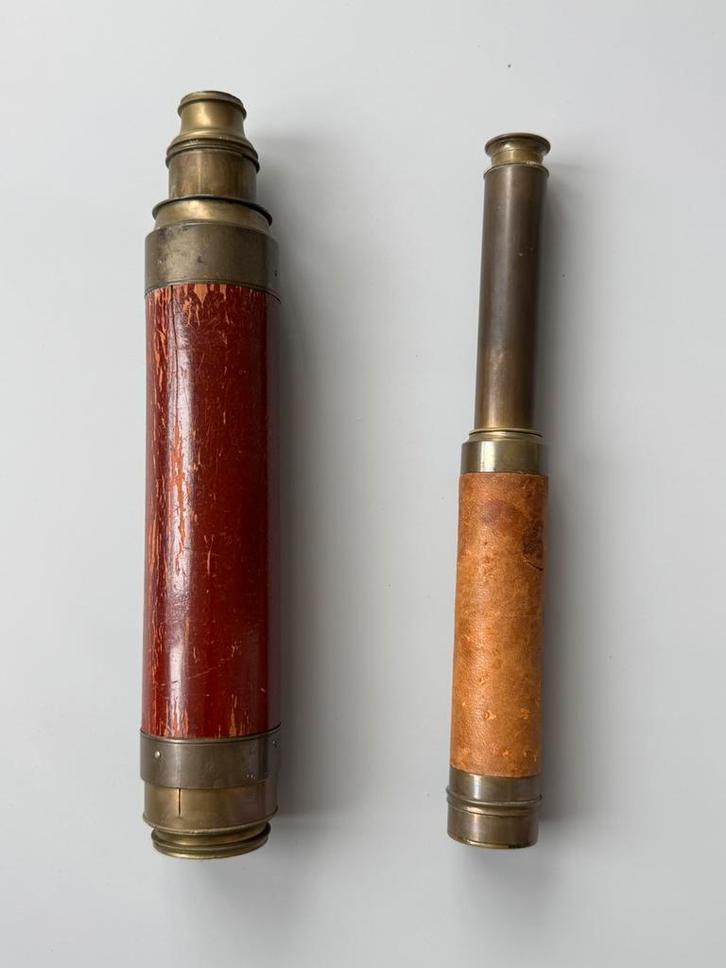 2x ANTIEKE TELESCOOP / HARRIS & SON / 1806-1846 / LONDON, Antiek en Kunst, Antiek | Gereedschap en Instrumenten, Ophalen