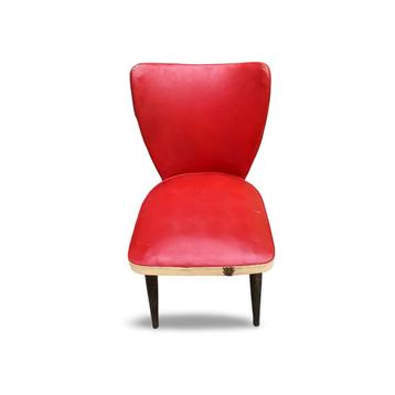 Set Vintage skai leren stoelen beschikbaar voor biedingen