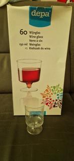 Depa 30 plastic wijnglazen van 150 ml, Ophalen of Verzenden, Zo goed als nieuw