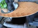 Eettafel, Huis en Inrichting, Tafels | Eettafels, 200 cm of meer, Zo goed als nieuw, Ovaal, 50 tot 100 cm