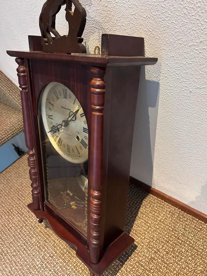 Antieke Regulator Klok met Paarden, Antiek en Kunst, Antiek | Klokken, Ophalen