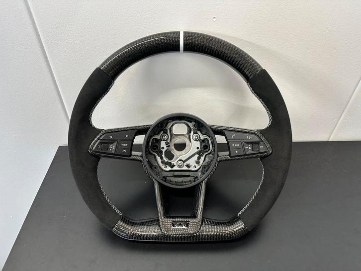 Custom stuur Audi R8 / TT 8S (TTS TTRS) - Carbon Alcantara, Auto-onderdelen, Besturing, Audi, Nieuw, Ophalen of Verzenden