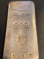 Zilverbaar 1000 gram - Schöne B.V. Amsterdam, Ophalen of Verzenden, Zilver