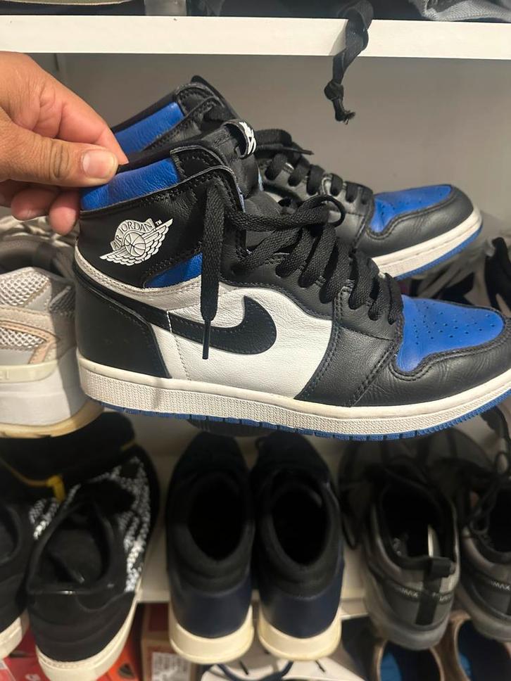 Jordan 1 Retro High OG Royal Toe - Maat 41, Kleding | Heren, Schoenen, Gedragen, Sneakers of Gympen, Blauw, Ophalen of Verzenden