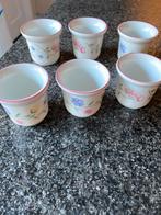 6 eierdopjes Johnson Brothers Summer Chintz, Gebruikt, Overige typen, Ophalen of Verzenden, Overige stijlen