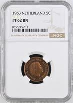 5 cent 1963 NGC Proof 62 BN (€ 225), Verzenden, Koningin Juliana, 5 cent, Losse munt