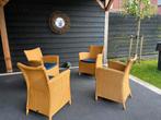 Te koop 4 loom stoelen i.g.s, Huis en Inrichting, Stoelen, Ophalen, Gebruikt, Blauw