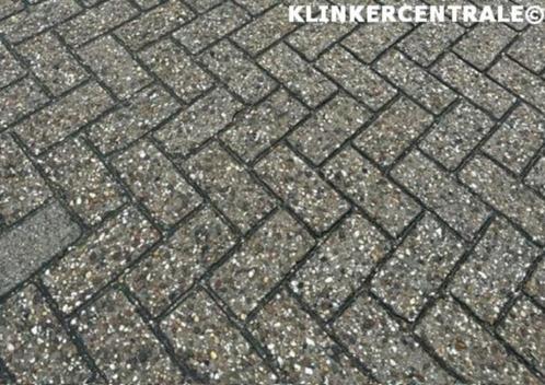 ROOIKORTING 1.500m2 grijs betonklinkers., Tuin en Terras, Tegels en Klinkers, Gebruikt, Klinkers, Beton, 10 m² of meer, Verzenden