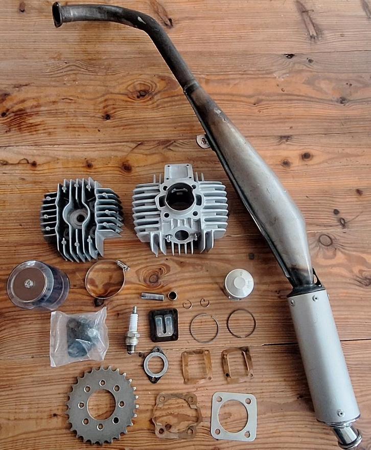 Tomos 65cc kit, Fietsen en Brommers, Brommeronderdelen | Algemeen, Zo goed als nieuw, Cilinder, Ophalen