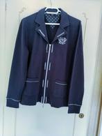 Hajo marine blauw vintage sweatvest, Ophalen of Verzenden, Zo goed als nieuw, Maat 42/44 (L), Blauw