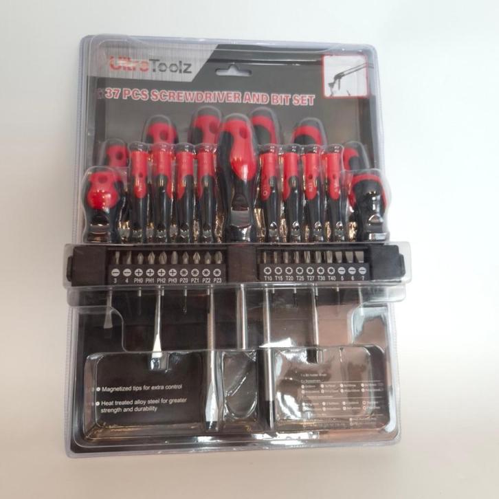 Schroevendraaierset (37-delig), Auto diversen, Autogereedschap, Nieuw, Ophalen of Verzenden