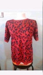 Geisha rood tijgerprint t-shirt, Kleding | Dames, Maat 38/40 (M), Geisha, Ophalen of Verzenden, Zo goed als nieuw