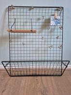 Metalen Wandrek met Accessoires, Ophalen, Zo goed als nieuw